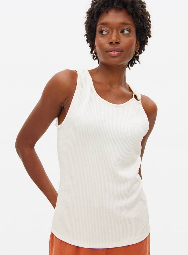 Cream Ring Detail Vest Top 20