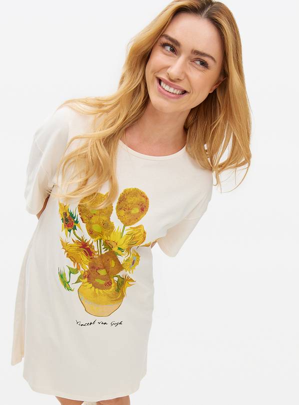 Van Gogh Sunflower Night Shirt L