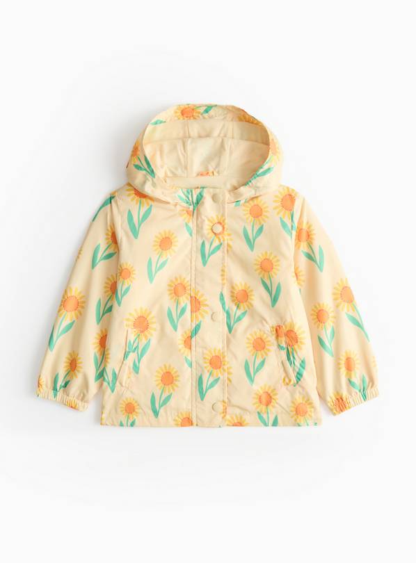 Sunflower Print Lightweight Mac 1-2 years