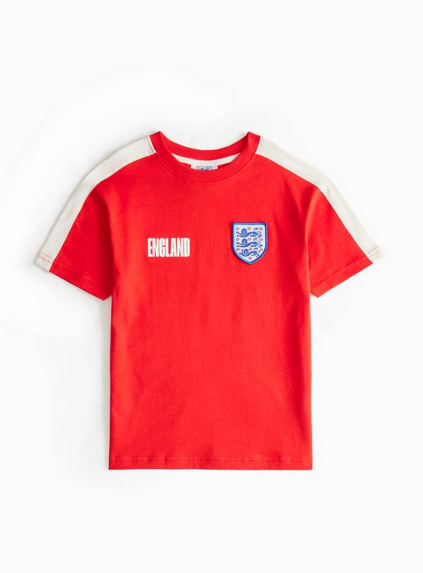 Licensed England Football T-Shirt In Red 4 years
