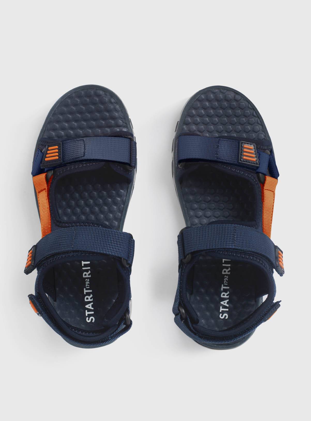 START-RITE Trekker Adjustable Walking Navy Sandals 11 Infant - Image 2