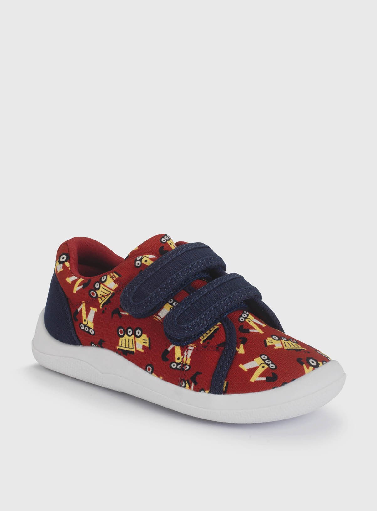 START-RITE Wriggles Red Digger Double Strap Canvas Shoes 6.5 Infant - Image 3 thumbnail