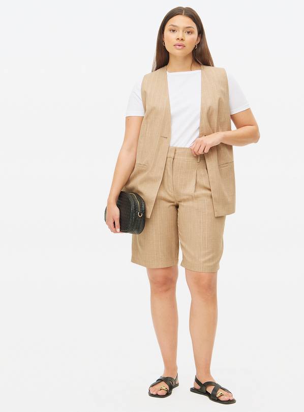 Pinstripe Tailored Co-ord Shorts  10