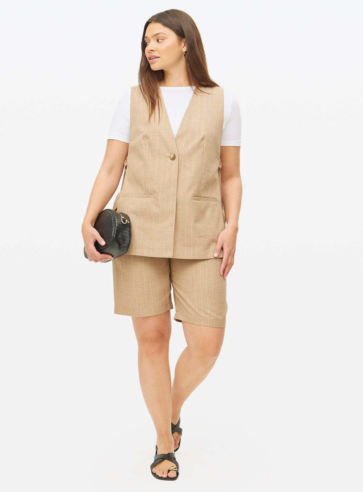 Pinstripe Tailored Co-ord Waistcoat 22 - Image 3