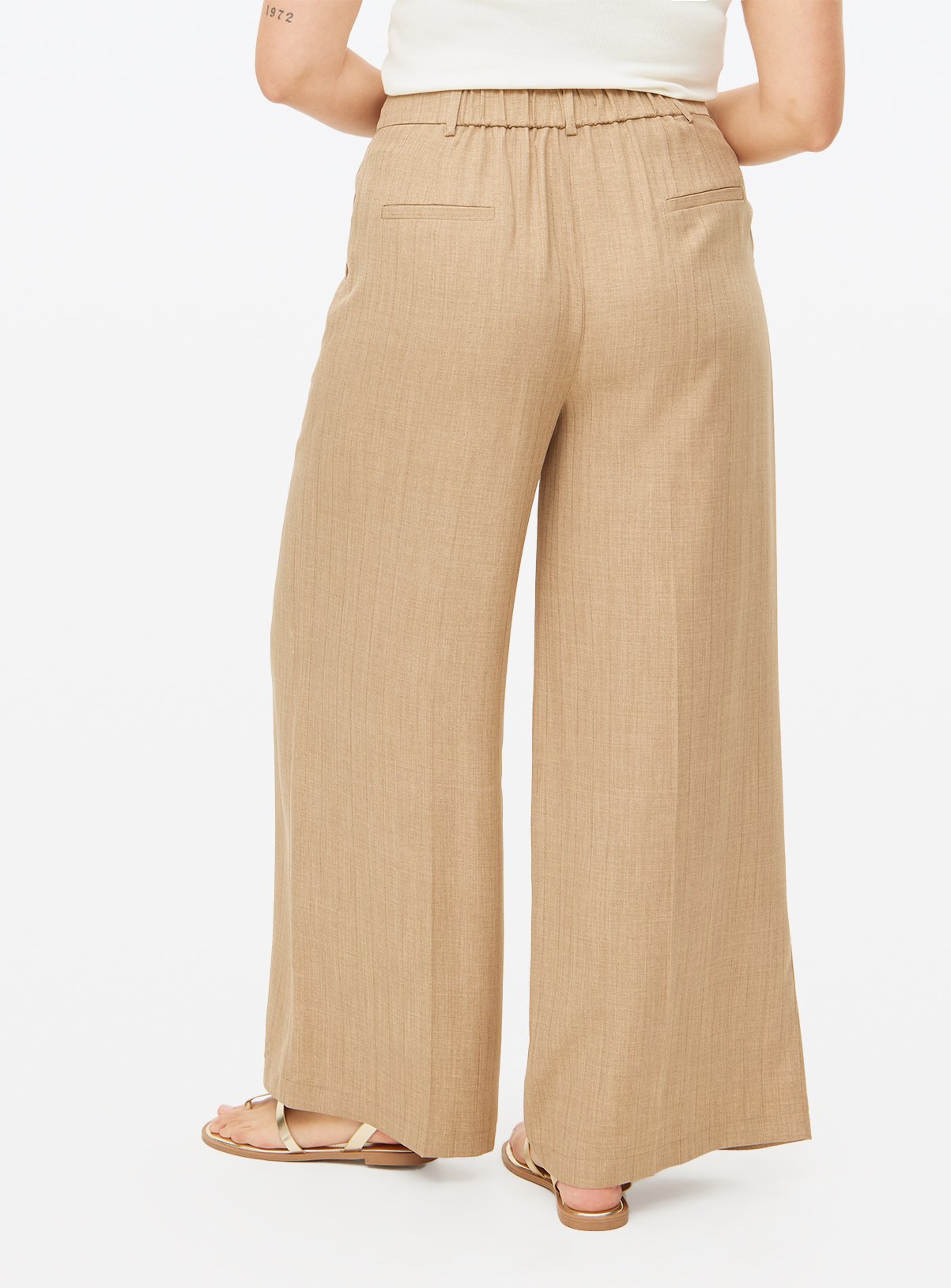 Pinstripe Tailored Ultra Wide Co-ord Trousers  10S - Image 4 thumbnail