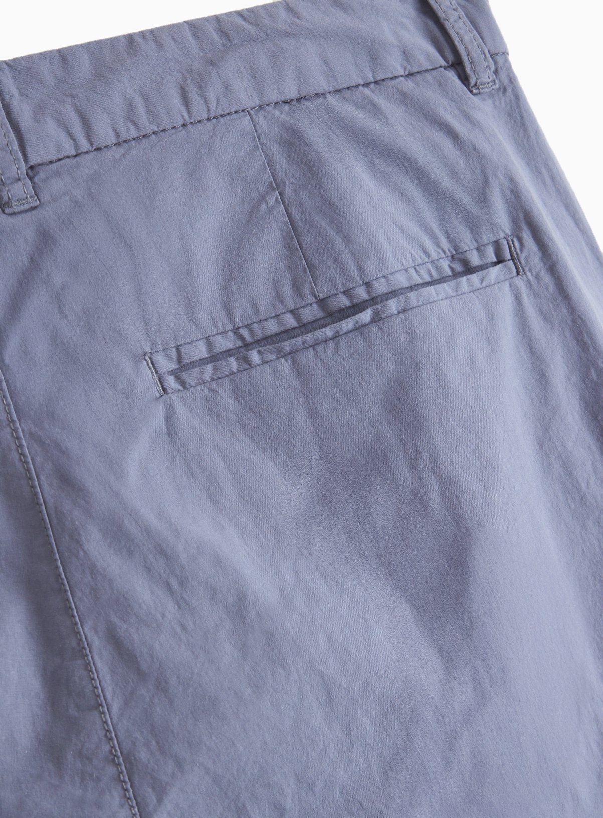 Blue Pleated Detail Chino Trousers  40S - Image 4 thumbnail