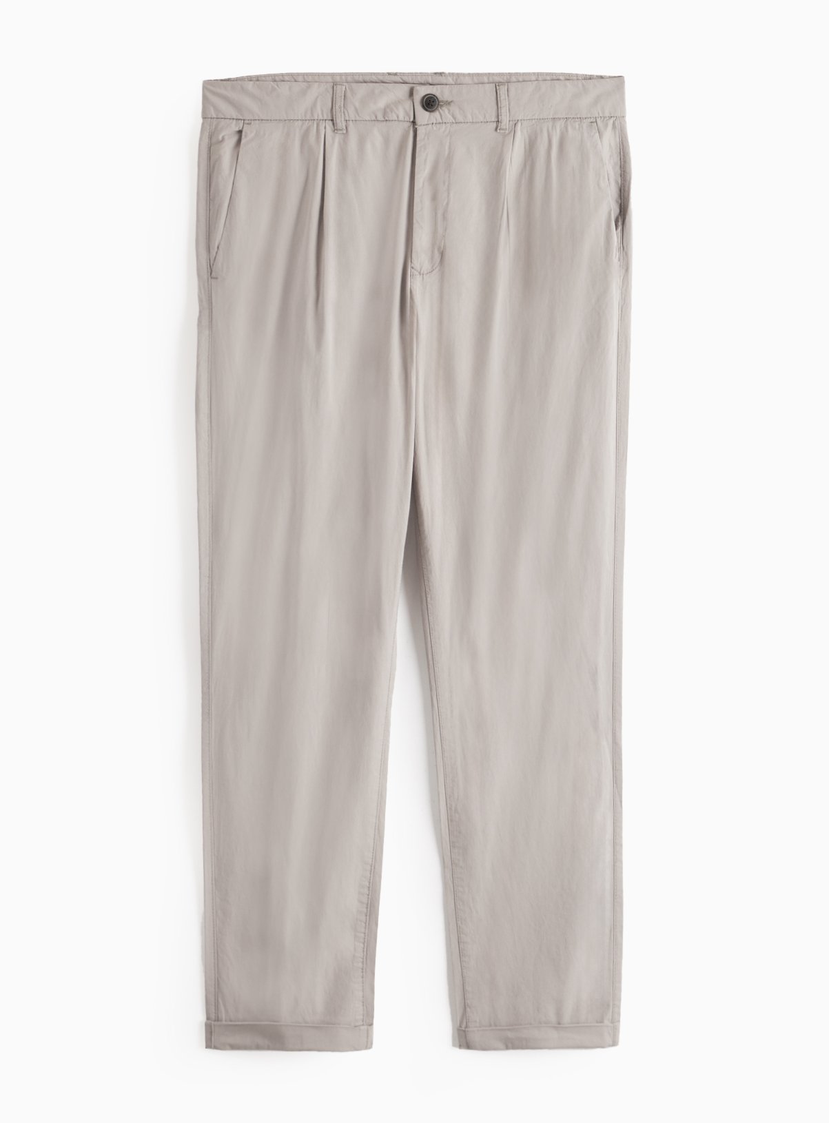 Stone Pleated Detail Chino Trousers  38R - Image 3 thumbnail
