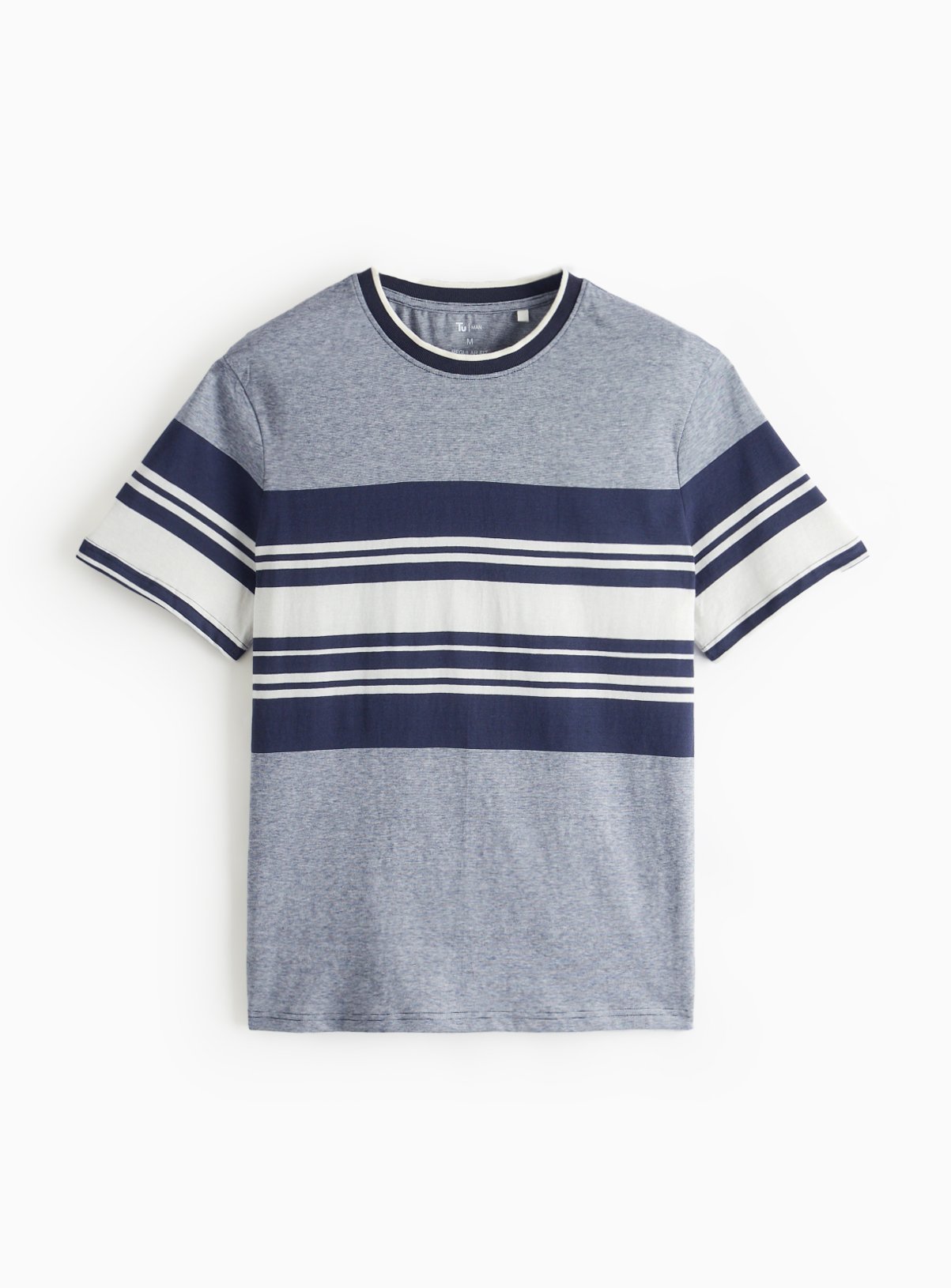 Navy Border Stripe T-Shirt XL - Image 3 thumbnail