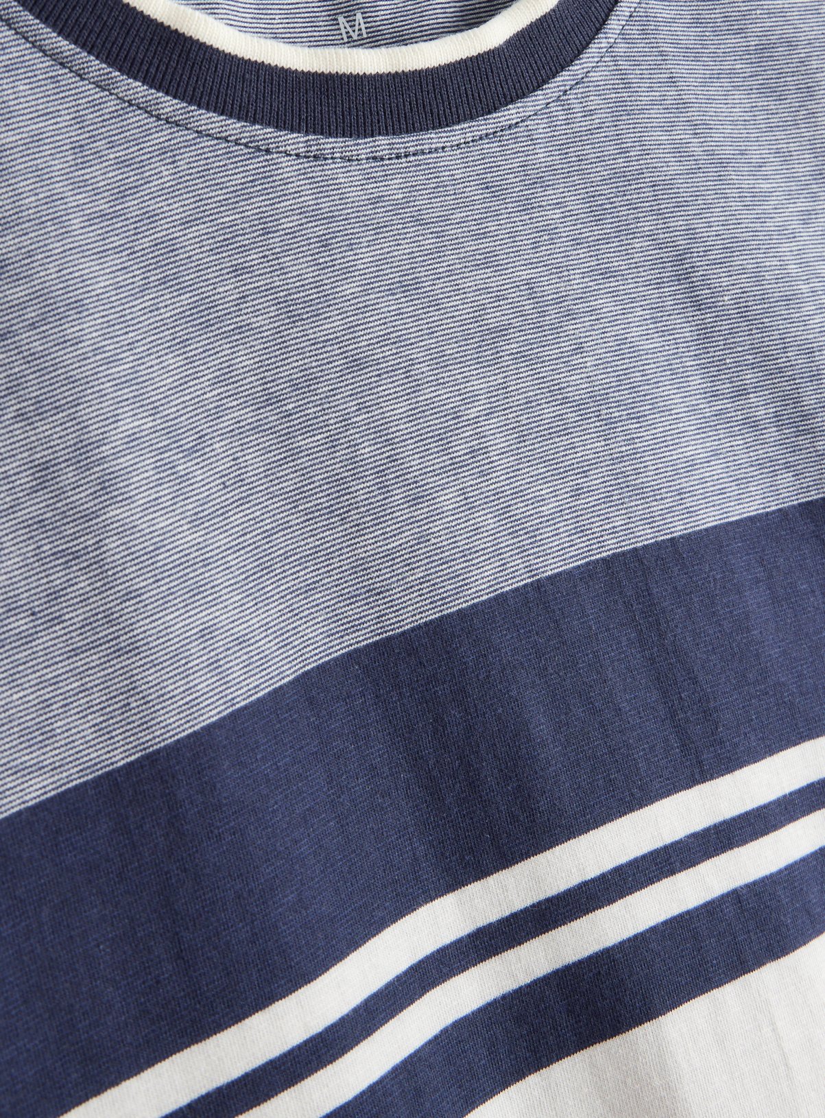 Navy Border Stripe T-Shirt XL - Image 4 thumbnail