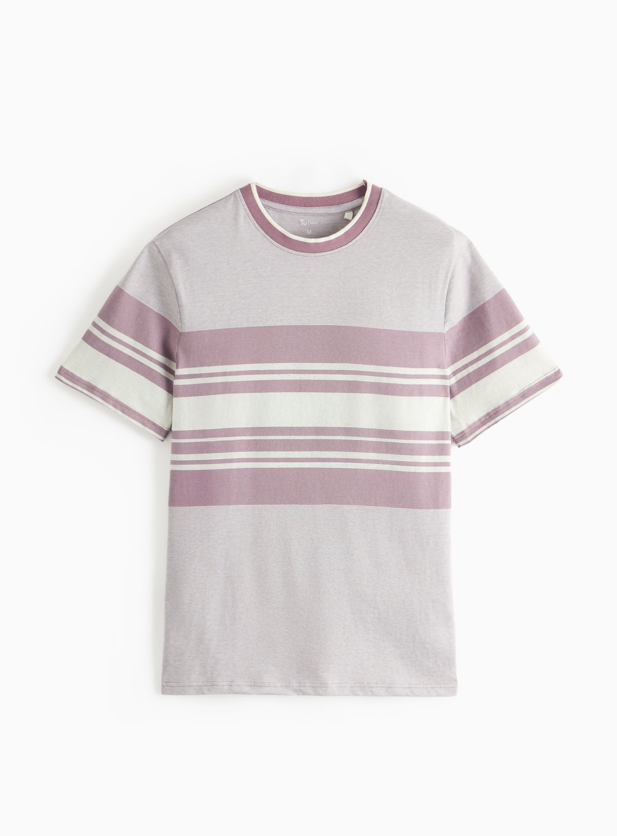 Purple Border Stripe T-Shirt XL - Image 3 thumbnail
