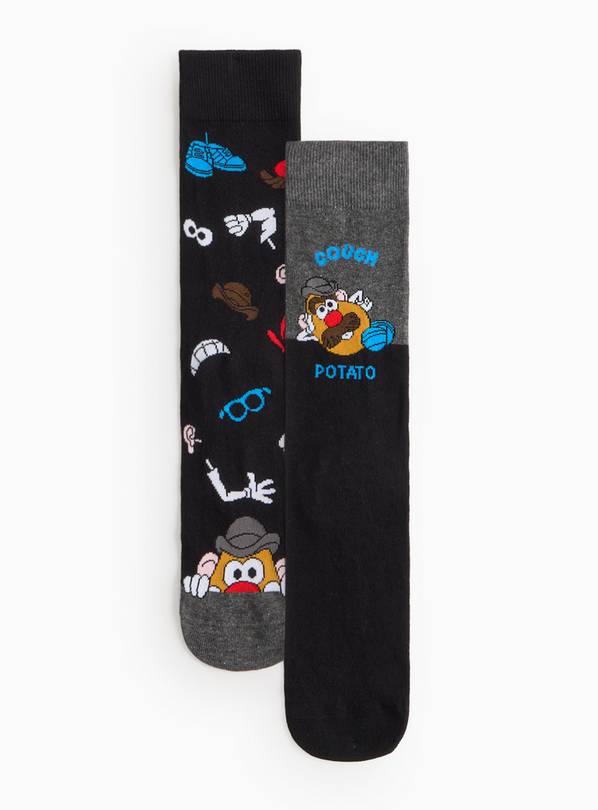 Mr Potato Head Print Ankle Socks 2 Pack 6-8.5