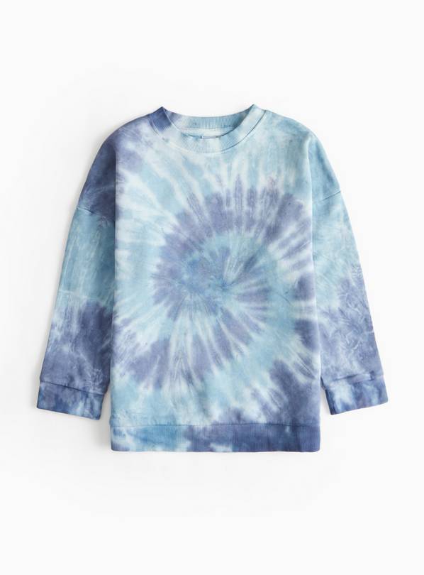 Blue Tie Dye Crew Neck Sweatshirt 14 years