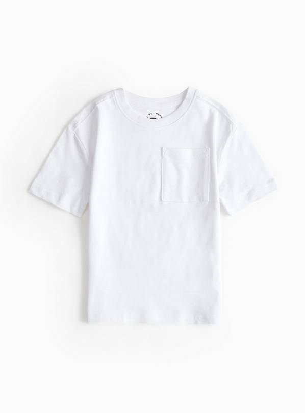 White Crew Neck T-Shirt 1-2 years