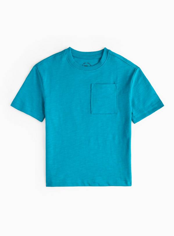 Teal Crew Neck T-Shirt 1-2 years