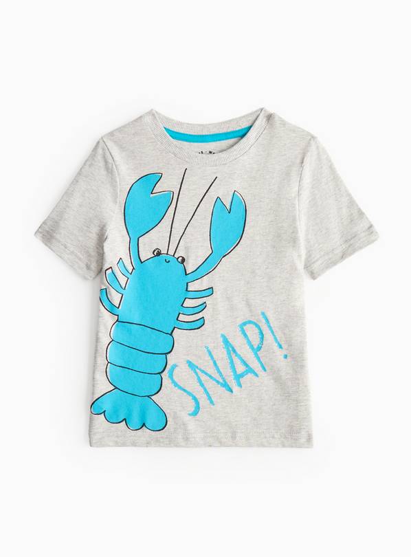 Grey Crab Graphic Print T-Shirt 6-7 years