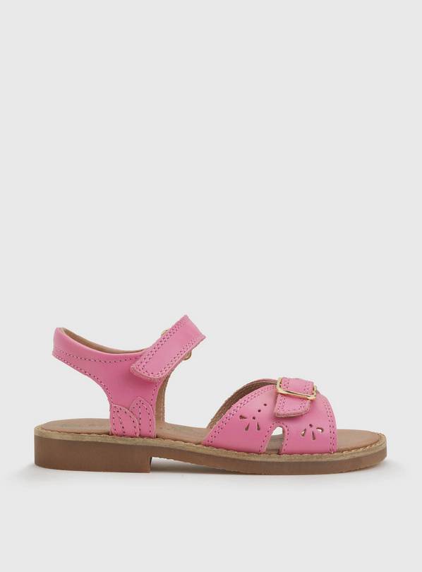 START-RITE Holiday Rose Pink Leather Sandals 11.5 Infant