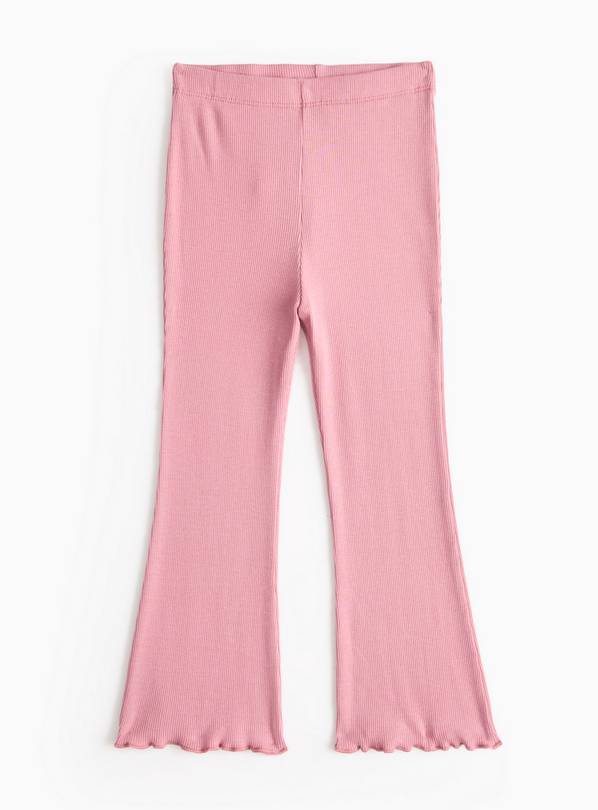 Pink Ribbed Flares 6-7 years