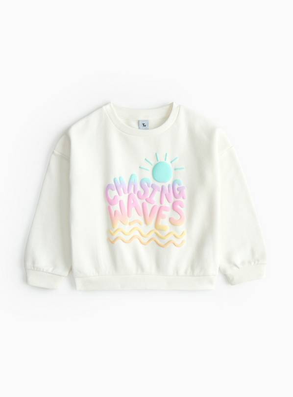 Cream Graphic Sweatshirt 1-2 years