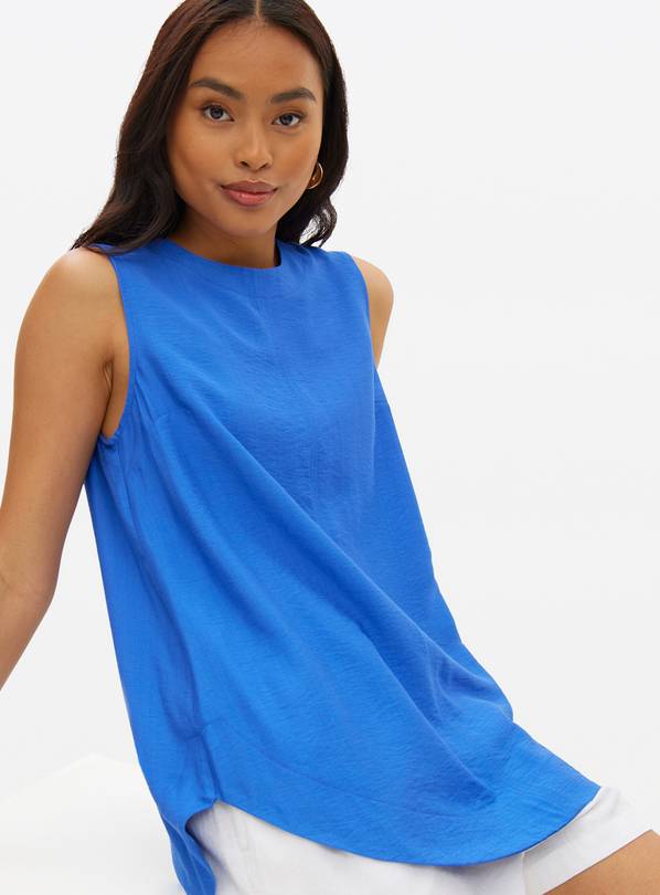 Blue Sleeveless Shell Top 8