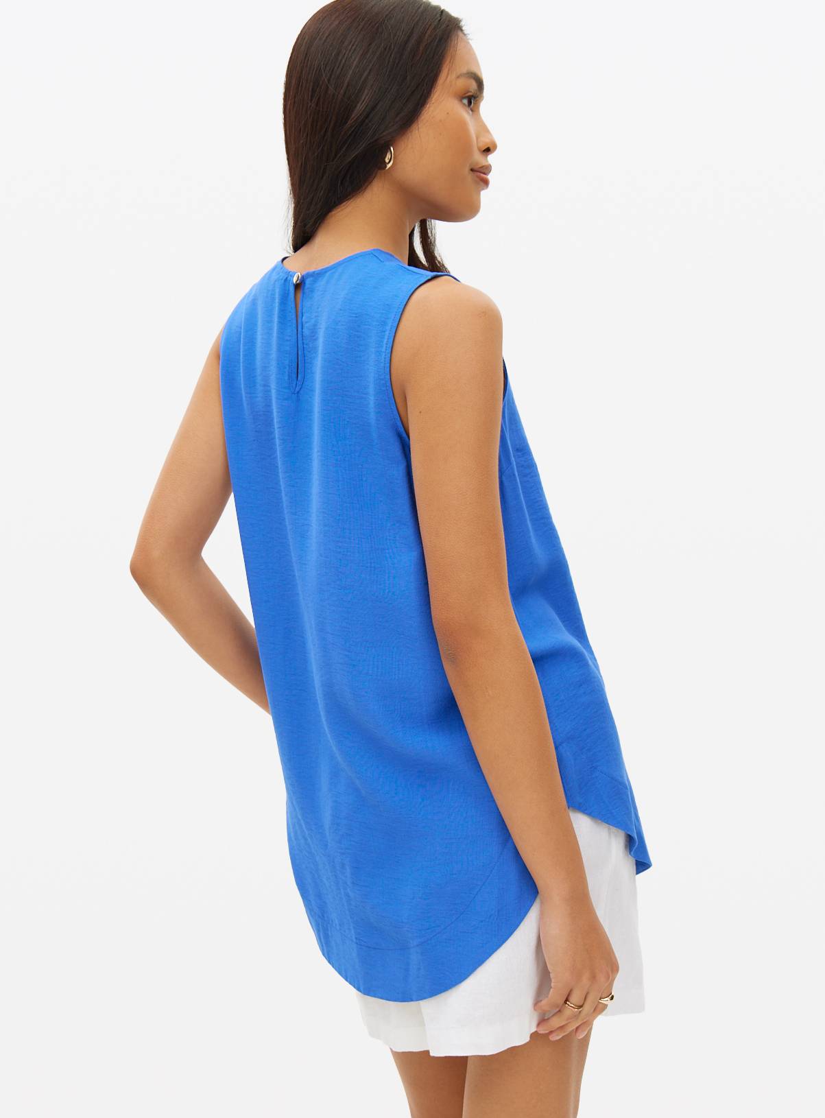 Blue Sleeveless Shell Top 18 - Image 4