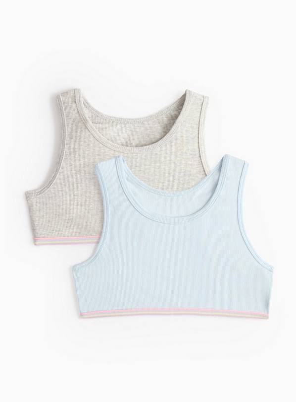 Ribbed Cropped Top 3 Pack 7-8 years