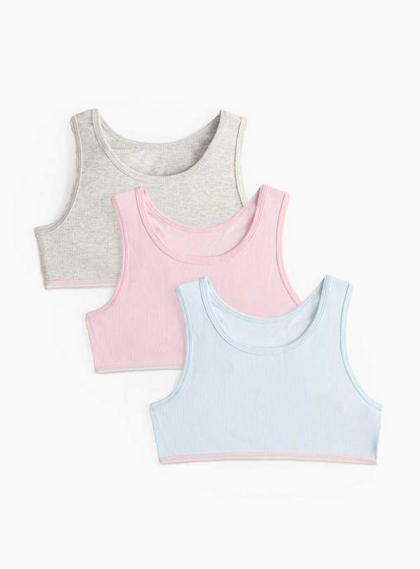 Ribbed Cropped Top 3 Pack 10-11 years