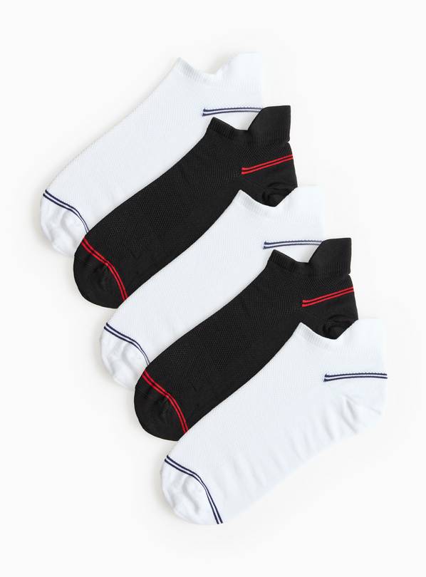 Mono Nylon Blend Trainer Socks 5 Pack 9-12