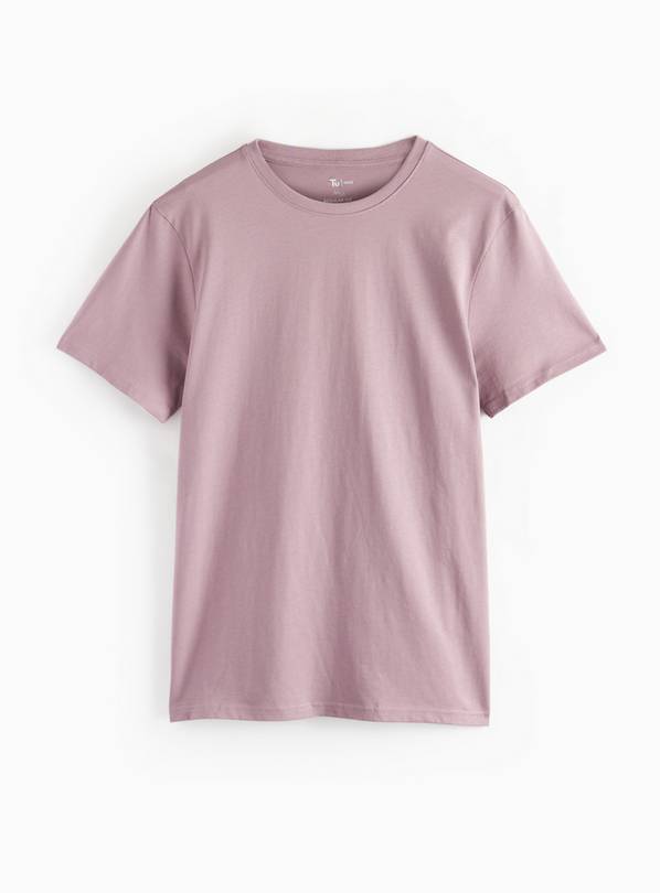 Purple Regular Crew Neck T-Shirt XL