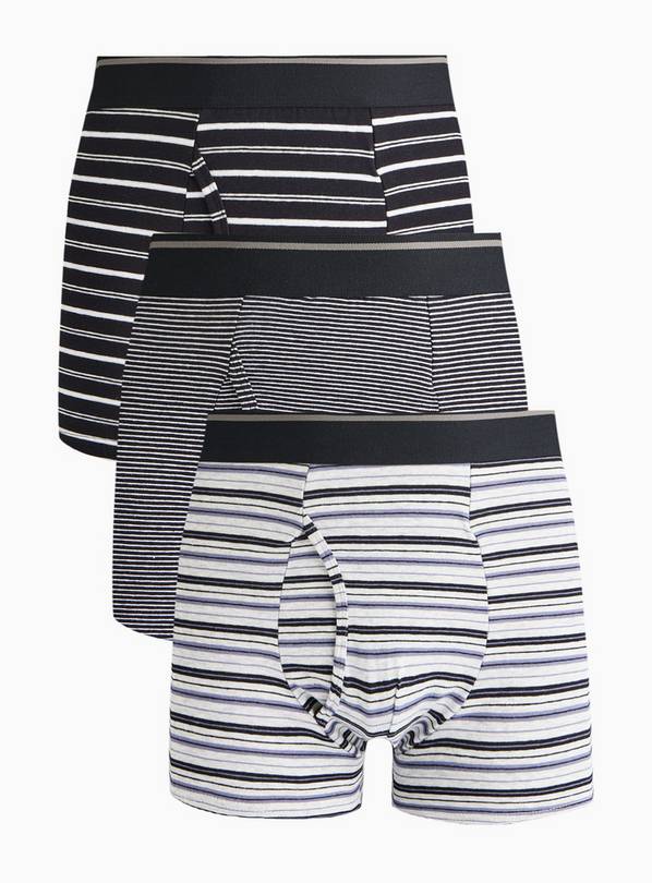 Mono Stripe Boxers 3 Pack S