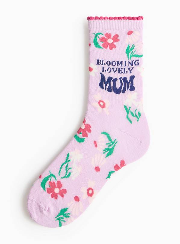 Mother's Day Floral Bloom Ankle Socks  4-8