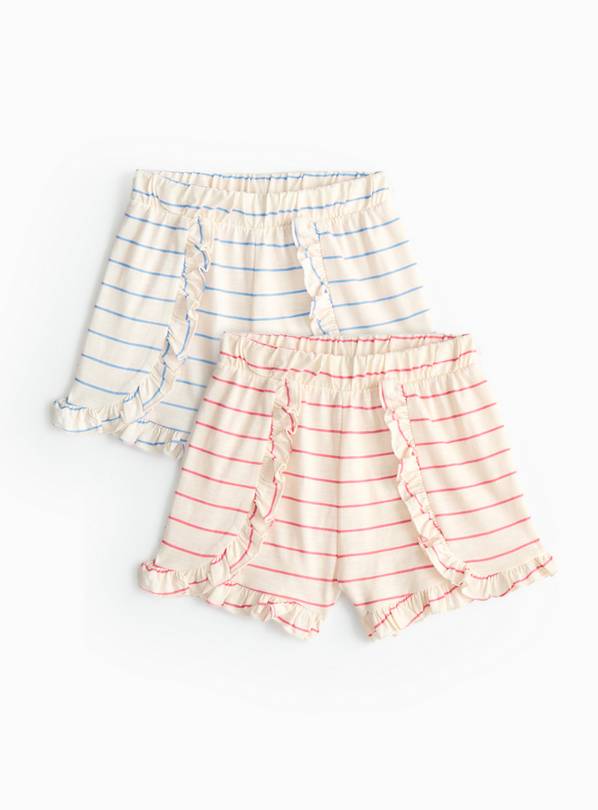 Striped Jersey Shorts 2 Pack 1-2 years