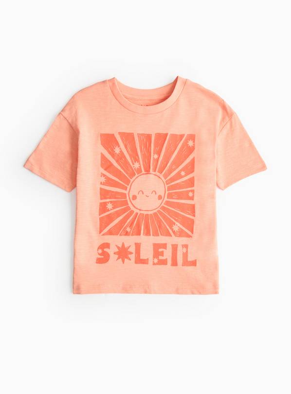 Orange Soleil Print T-Shirt 2-3 years