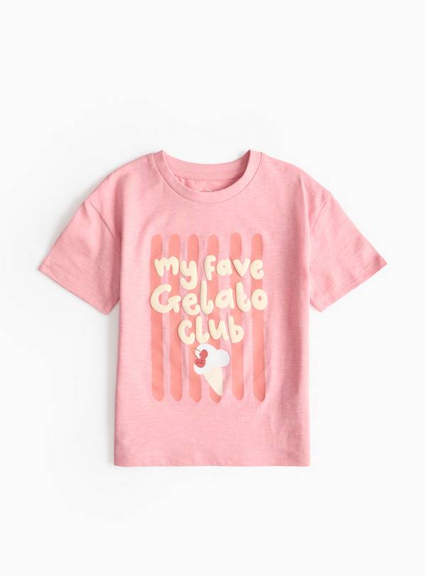Pink Gelato Club Print T-Shirt 1-2 years