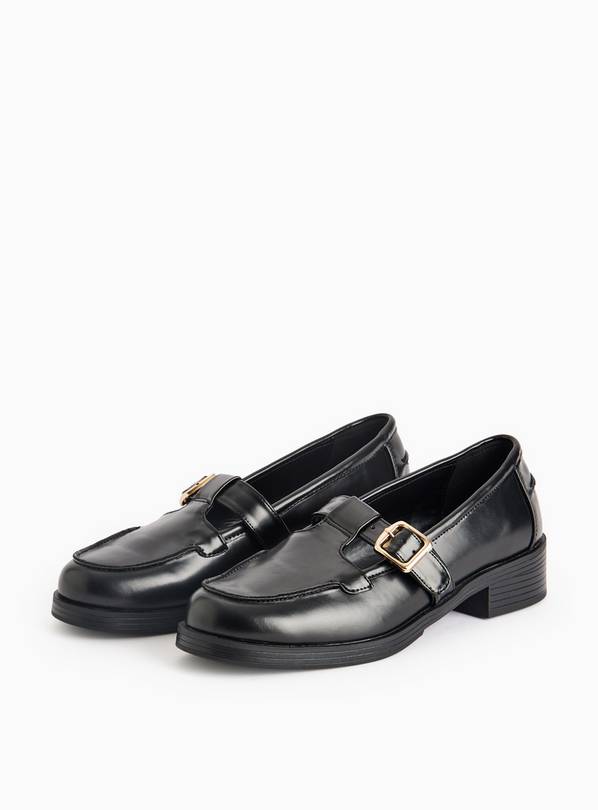 Black Formal T-Bar Shoes 4