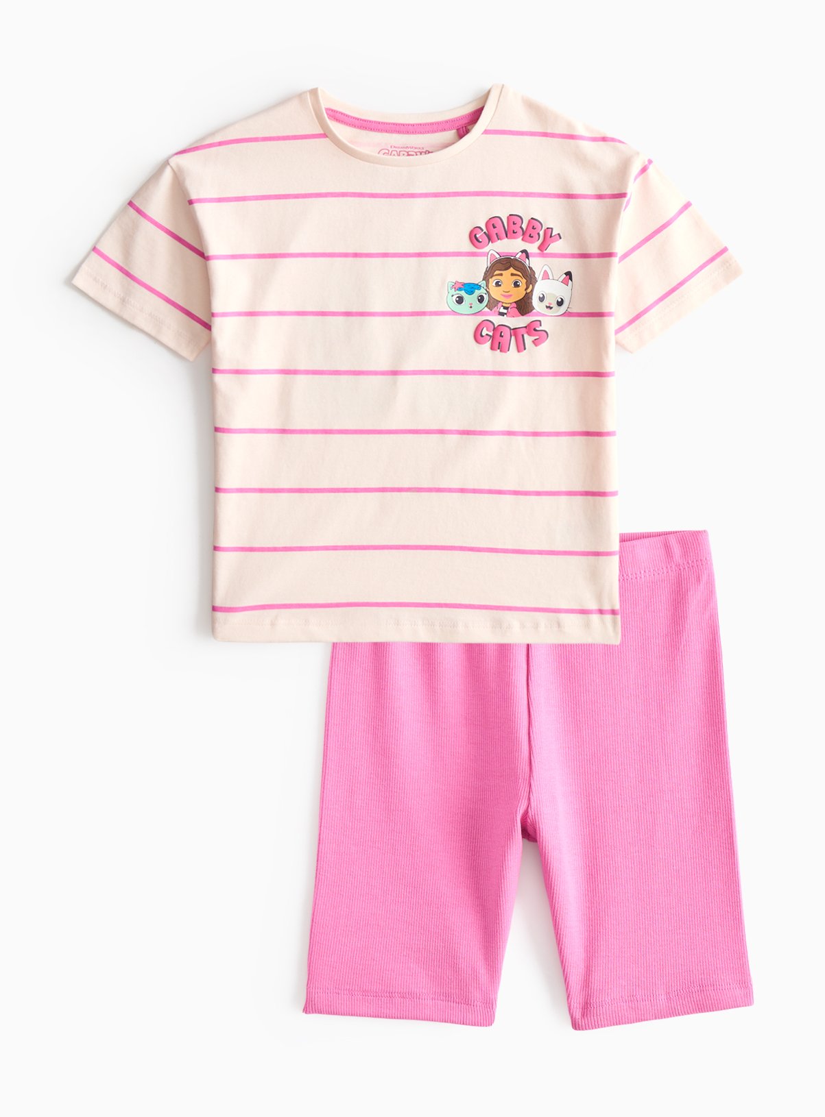 Gabby's Dollhouse Stripe T-Shirt & Shorts Set 2-3 years