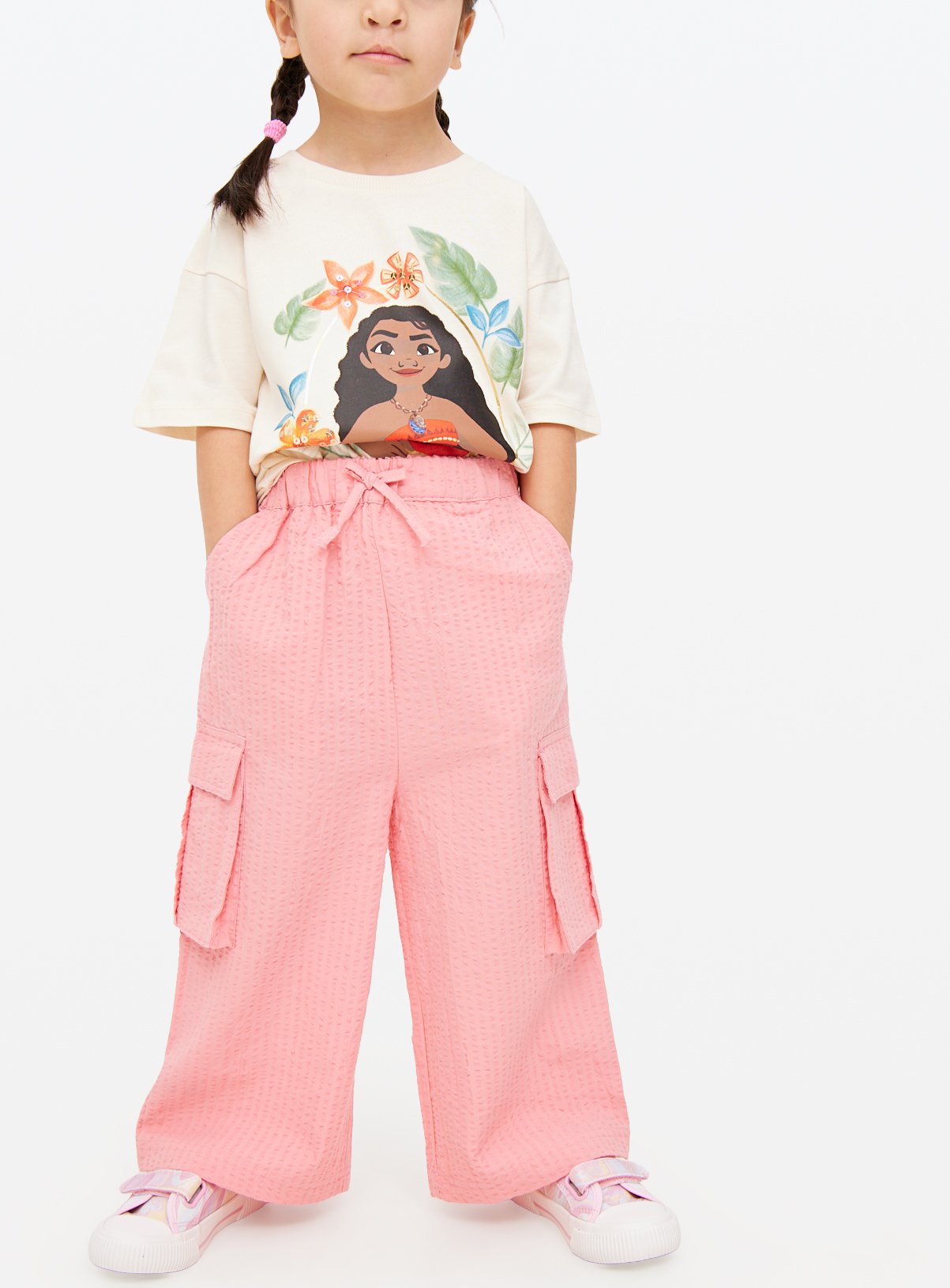 Pink Pink Cargo Trousers (6-7 Years) - Tu by Sainsbury's