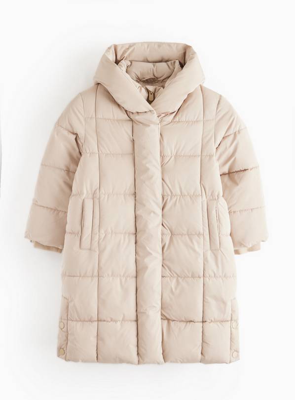 Camel Longline Padded Puffer Coat 5-6 years