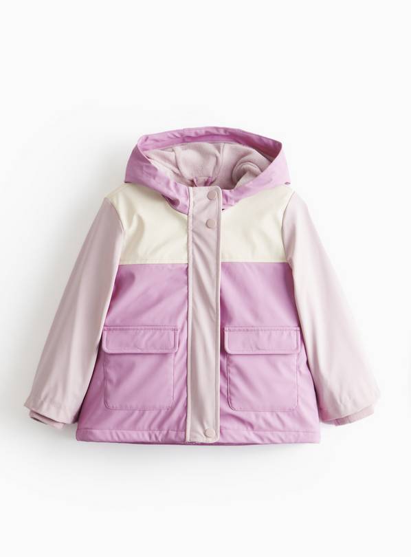 Pink Printed 3-in-1 Mac Coat 6-7 years