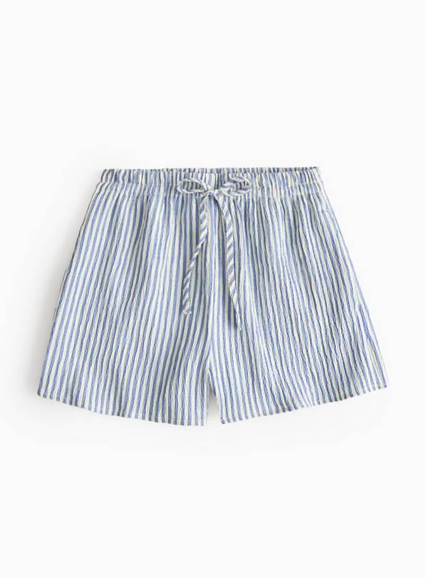 Blue Stripe Drawstring Shorts 5 years