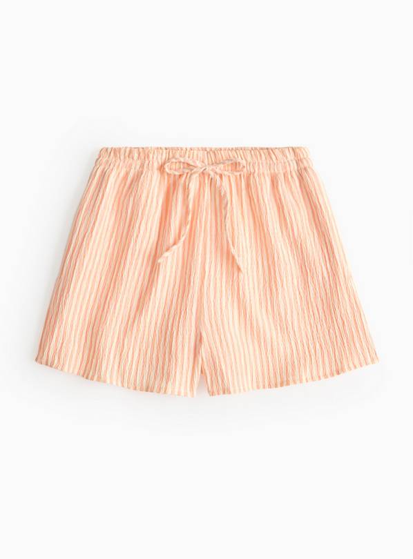 Pink Stripe Drawstring Shorts 12 years