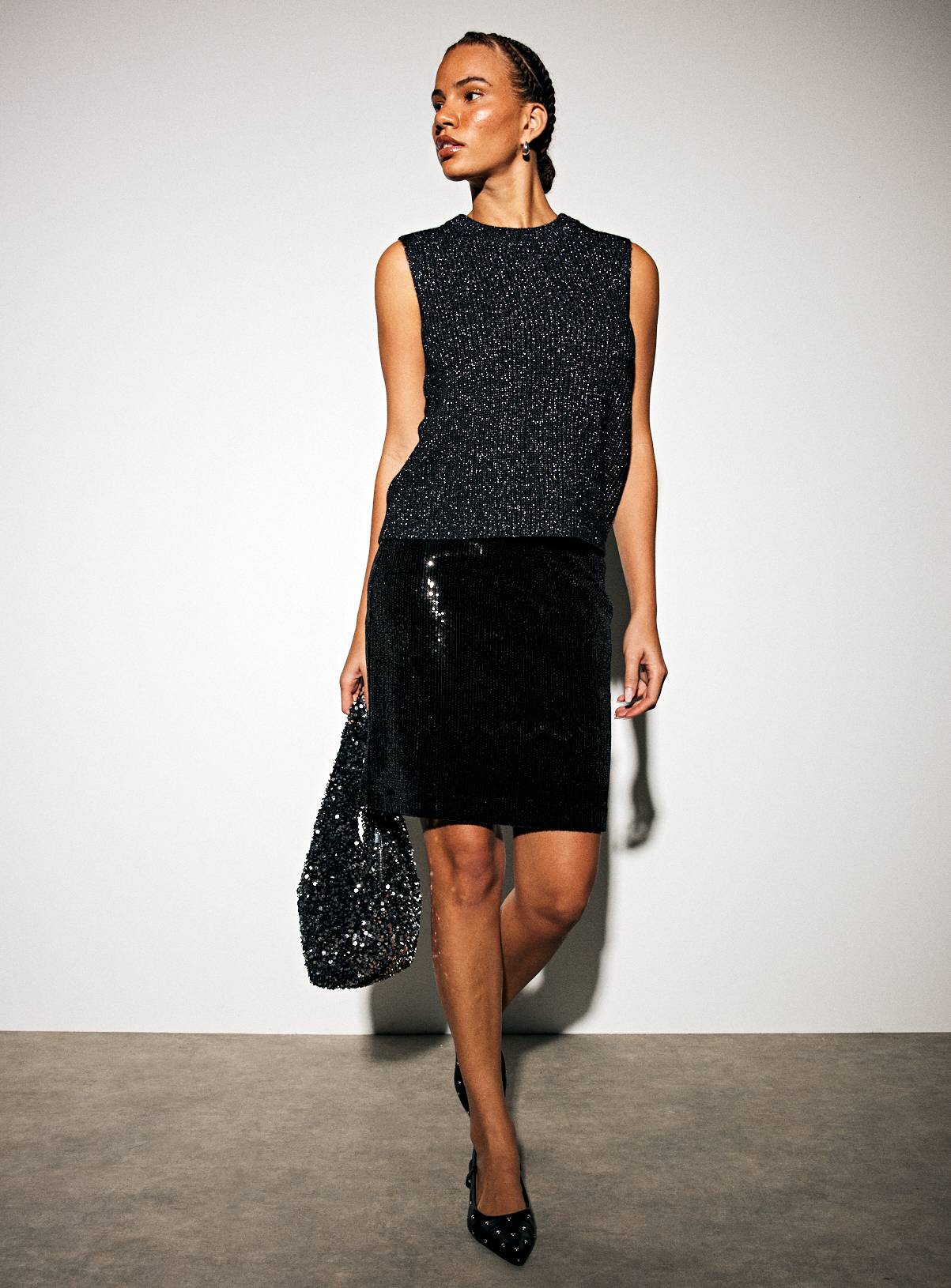 Black Sparkle Tank Top 12 - Image 2
