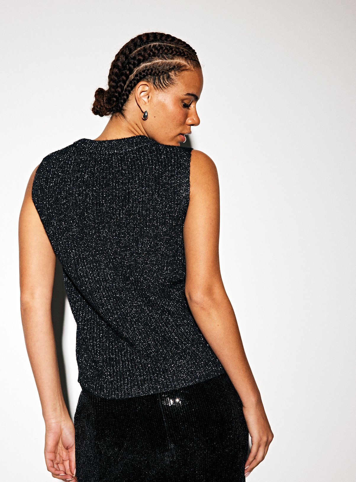 Black Sparkle Tank Top 12 - Image 4 thumbnail