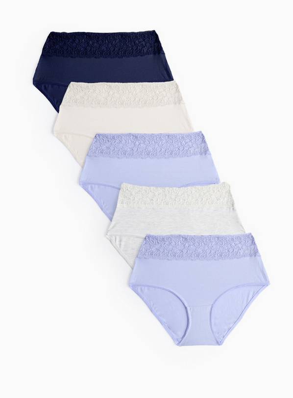 Comfort Lace Full Knickers 5 Pack 18