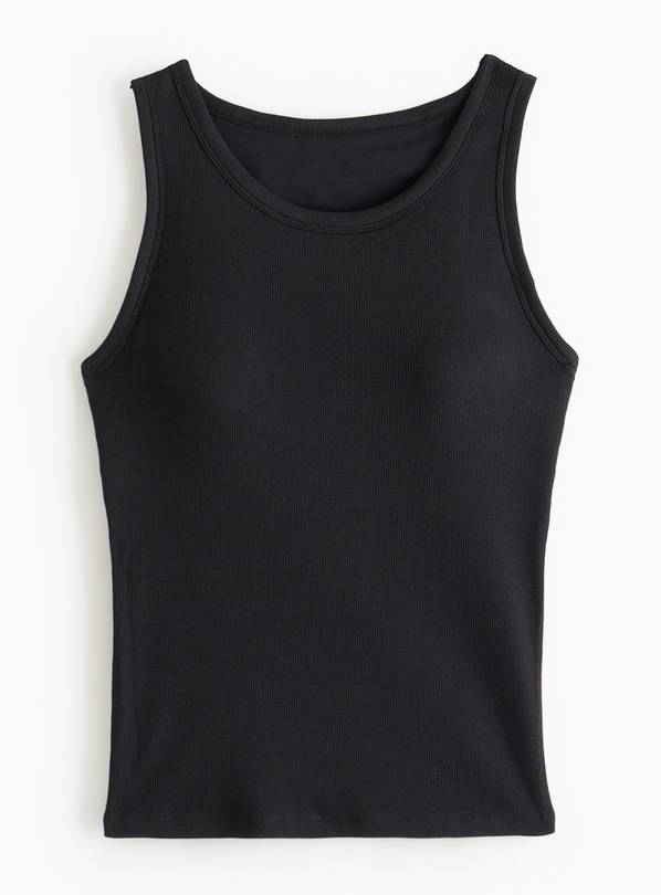 Cottonform™ Black Ribbed Support Vest 14