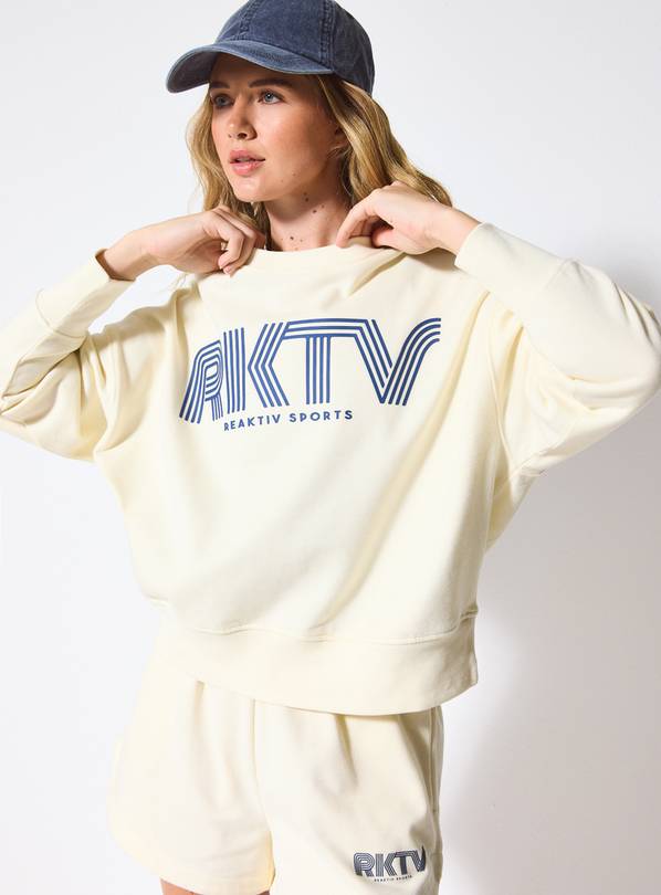 REAKTIV Cream Classic Printed Sweat XXL
