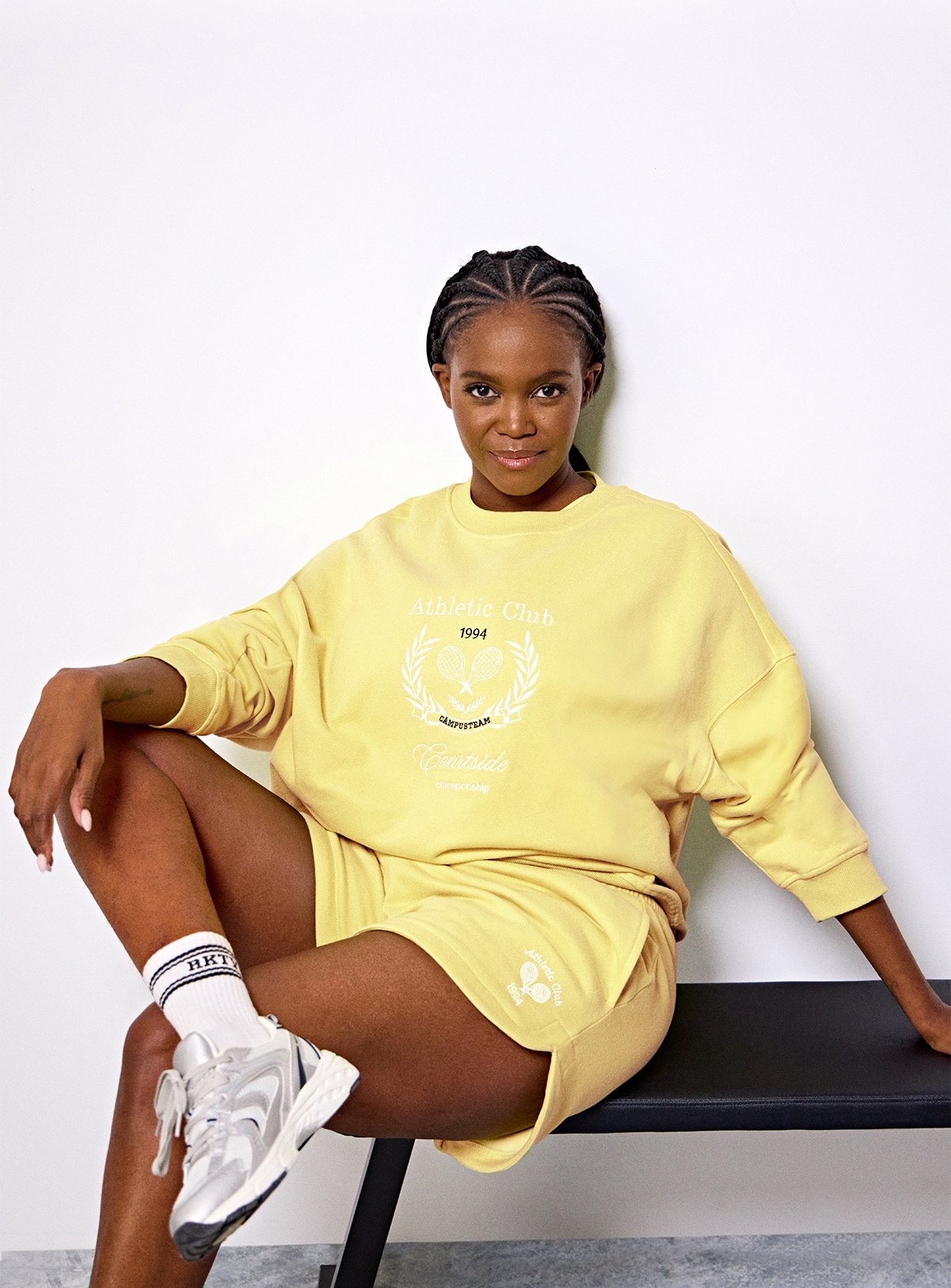 Lime REAKTIV Classic Printed Tennis Sweat