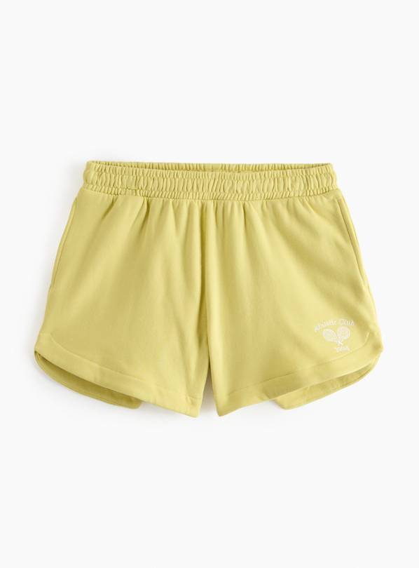 REAKTIV Lime Embroidered Sweat Shorts  S