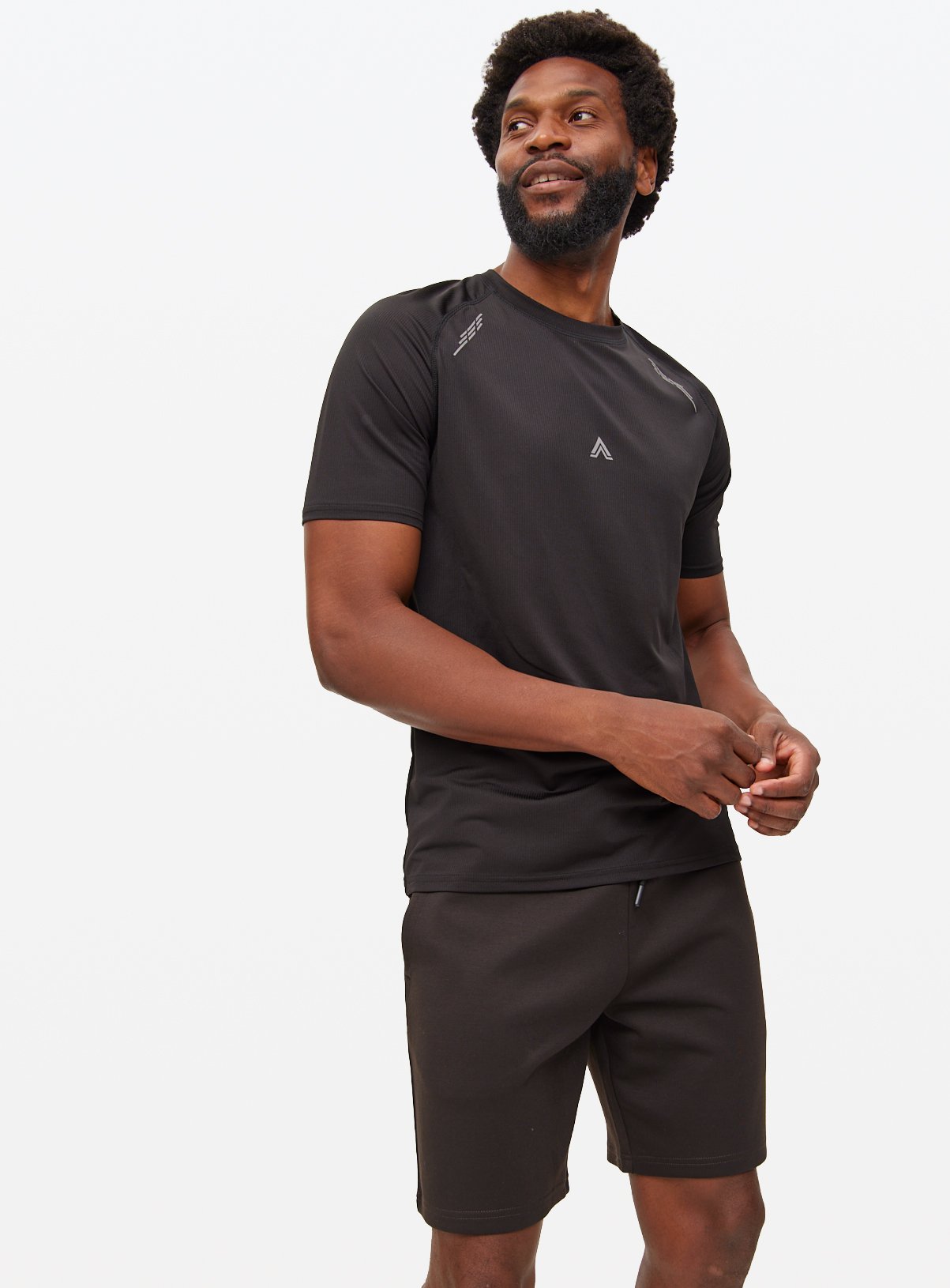 Men's Active Black Sports T-Shirt