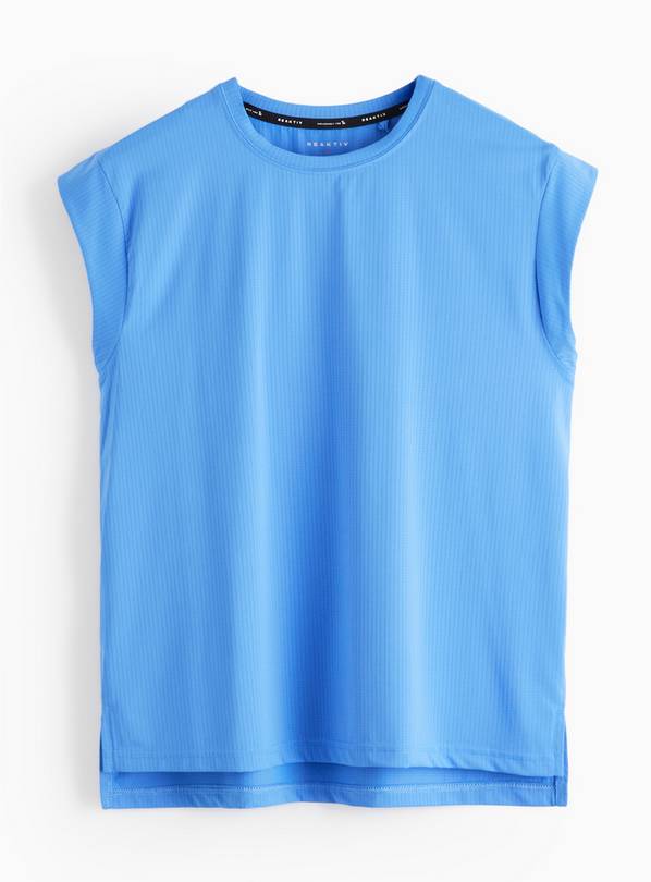 REAKTIV Blue Mesh Tank Top M