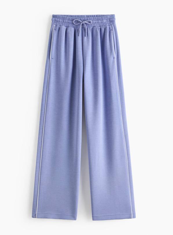 REAKTIV Blue Soft Touch Scuba Wide-Leg jogger L